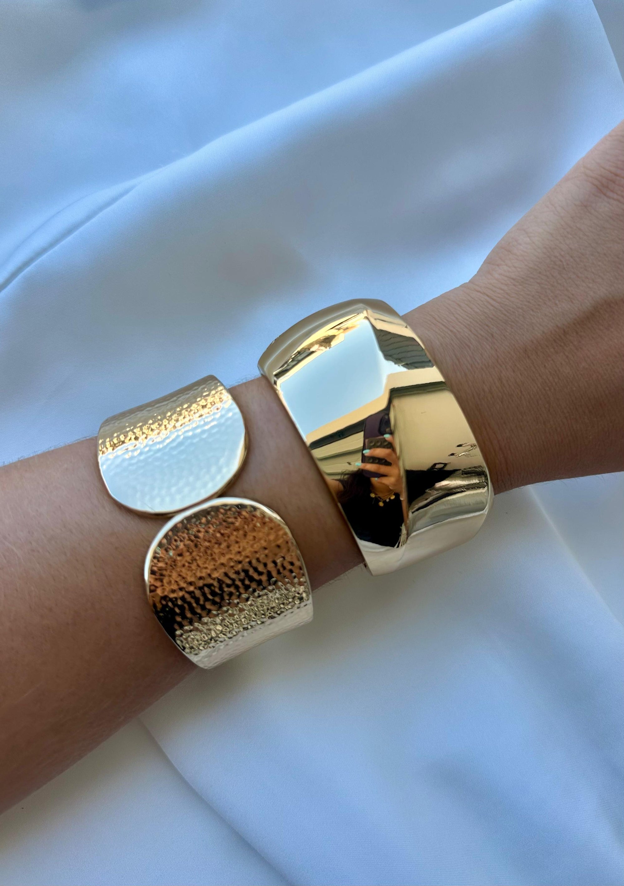 Conjunto Pulseiras Douradas